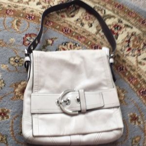 Off- white vertical coach bag